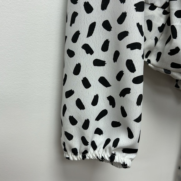 MILEY + MOLLY Blouse for women usable in the office in black and white size M - Picture 3 of 10